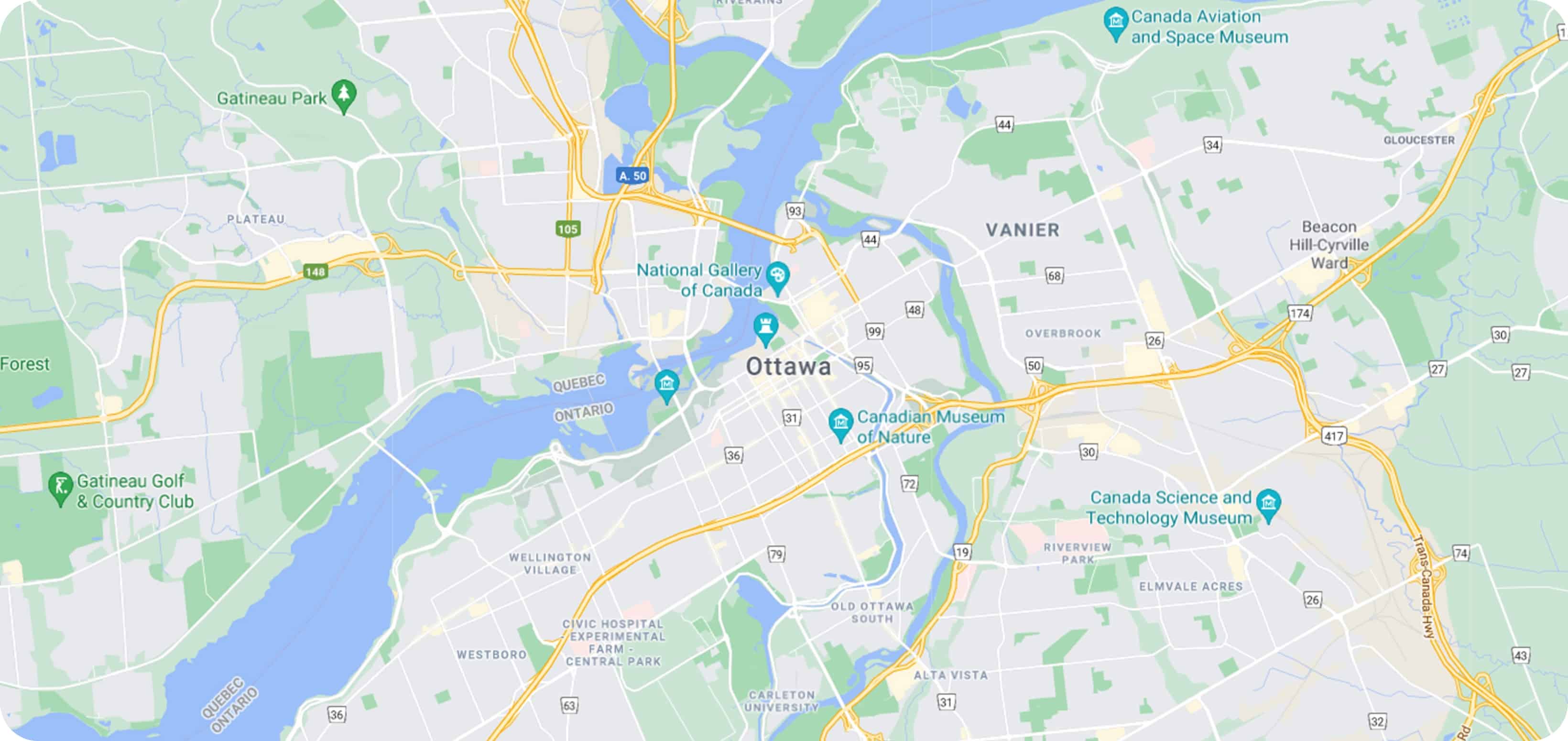 Map of Ottawa